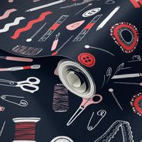 Cute Sewing Theme Fabric