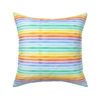 watercolor stripes - rainbow - v2