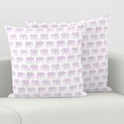 baby elephants - purple