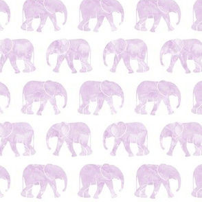 baby elephants - purple