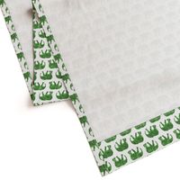 baby elephants - green