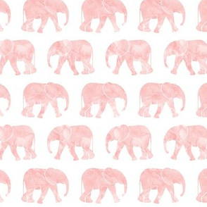 baby elephants - pink