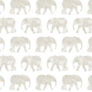 baby elephants - beige