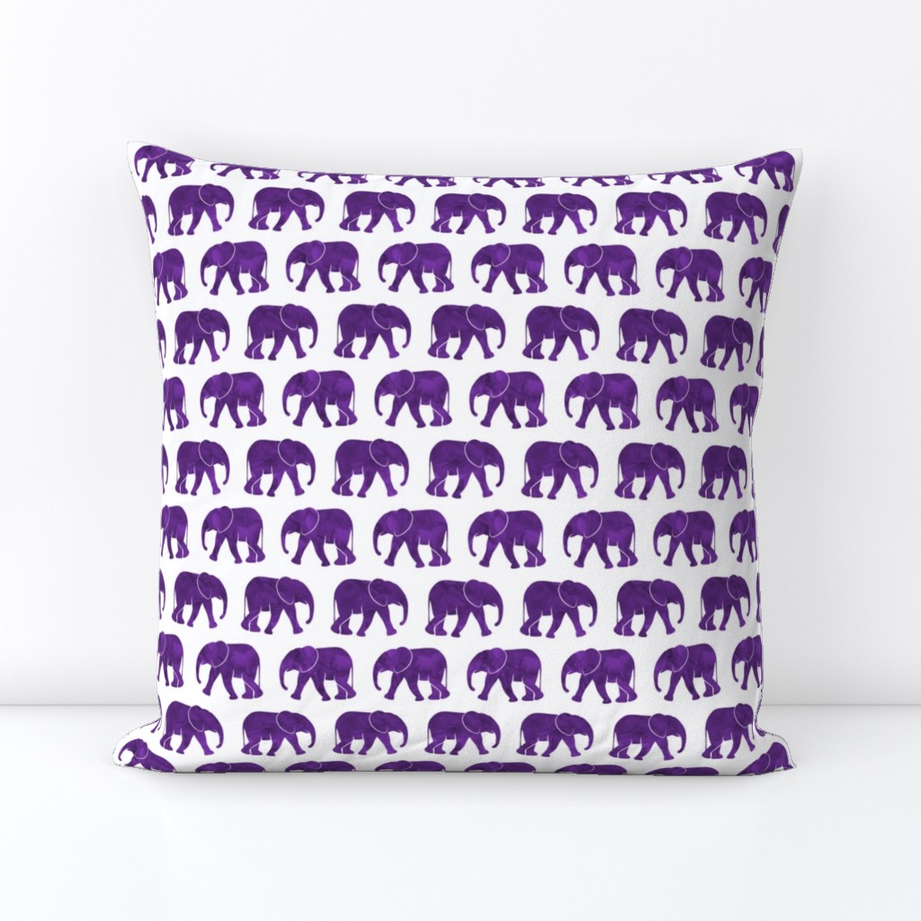 baby elephants - dark purple