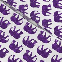 baby elephants - dark purple