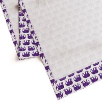 baby elephants - dark purple