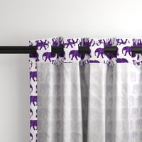 baby elephants - dark purple