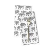 baby elephants - grey