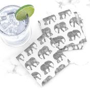 baby elephants - grey