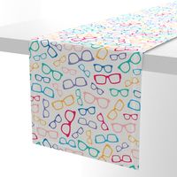 Colorful Glasses on White