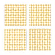 Yellow and white houndstooth | medium