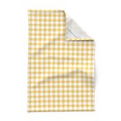 Yellow and white houndstooth | medium