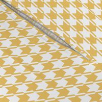 Yellow and white houndstooth | medium