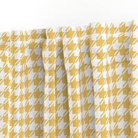 Yellow and white houndstooth | medium