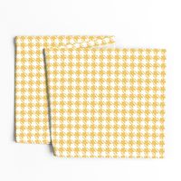 Yellow and white houndstooth | medium