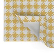 Yellow and white houndstooth | medium