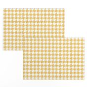 Yellow and white houndstooth | medium