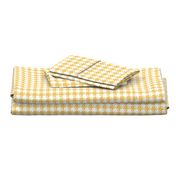 Yellow and white houndstooth | medium