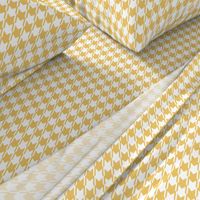 Yellow and white houndstooth | medium