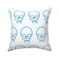 Dripping Skull Blue