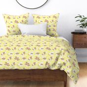 Angel Bear Moon Star Cloud Nursery Yellow 