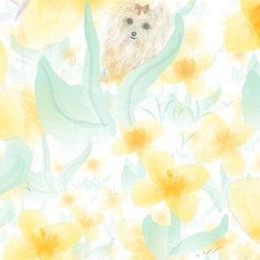 Daffodil water color - Puppy