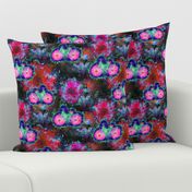 FLOWERS BICYCLE Fuchsia Brown green