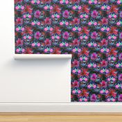 FLOWERS BICYCLE Fuchsia Brown green