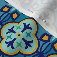 Marrakesh Inspired Tiles in Blue Hues