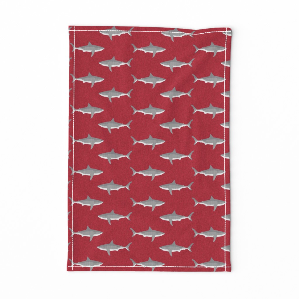 shark ocean animals sharks red