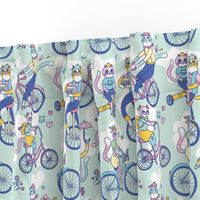 Cycle Cats! in Blue