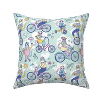 Cycle Cats! in Blue