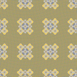 Seamless pattern lace and geometric
