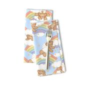 Angel Bear Moon Star Rainbow Cloud Nursery 