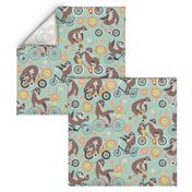 Sloths on bikes