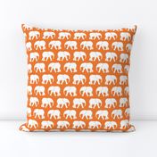 baby elephants - orange