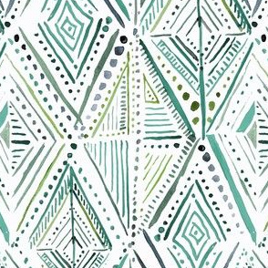 Boho Diamond-greens