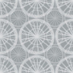 Big wheels on small wheels, in pale white chalk on soft gray, by Su_G
