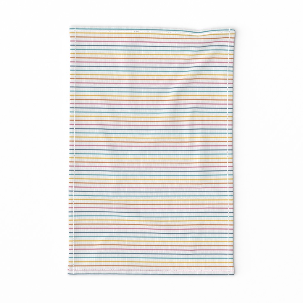 Muted Rainbow Stripes