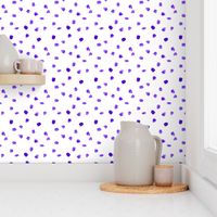 Purple watercolor dots || cute stain pattern for nursery