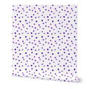 Purple watercolor dots || cute stain pattern for nursery