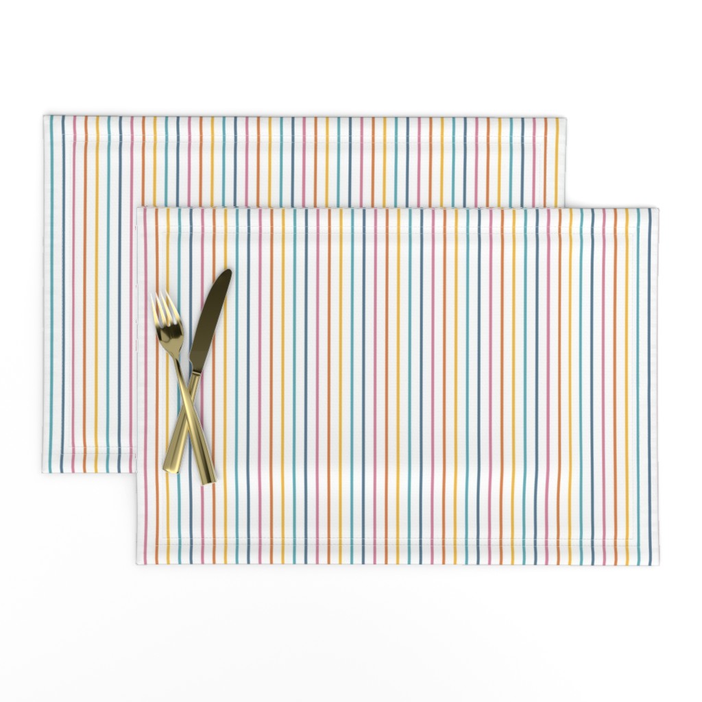 Muted Rainbow Stripes