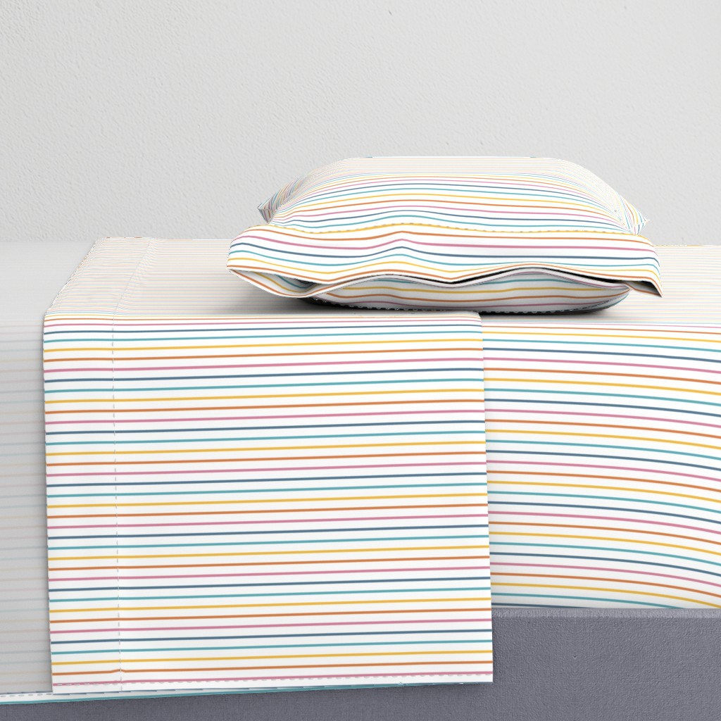 Muted Rainbow Stripes