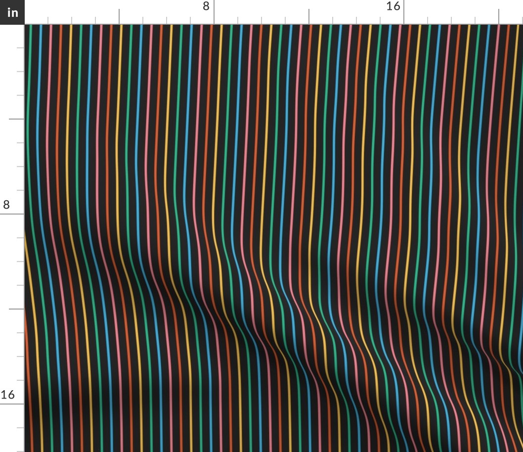 Dark Rainbow Stripes