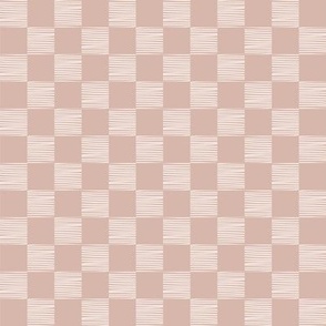 checks | blush | small