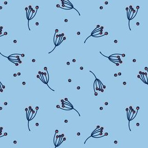 berry bits // light blue // in bloom collection