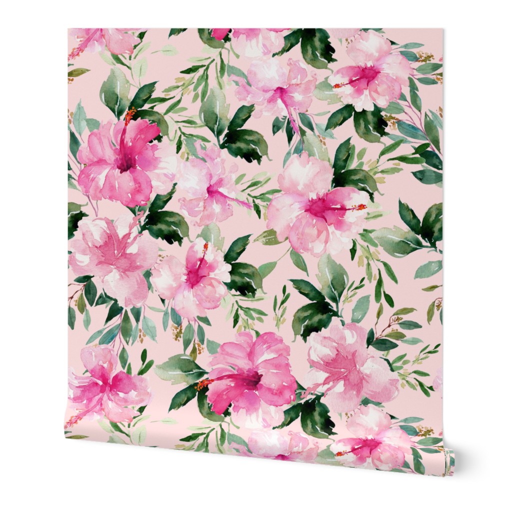 4" Pink Summer Florals - Pink