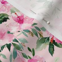 8" Pink Summer Florals - Pink