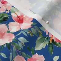 8" Summer Florals - Bright Blue