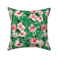 10.5" Summer Florals - Bright Green